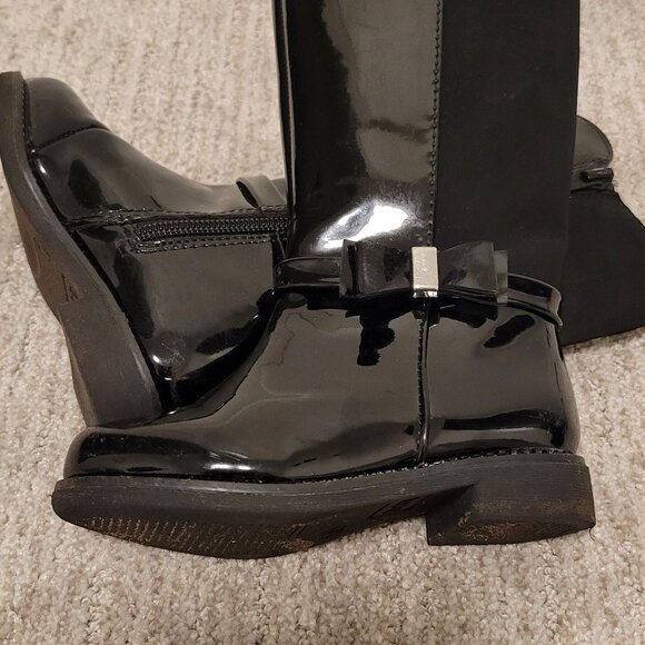 Toddler Girls Patent Leather Rainboots Size 7 & 8 Children's Place - Picture 1 of 6
